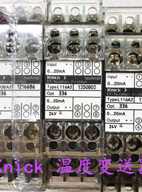 正品Knick 温度变送器336.504 No.1250802  1216686 1096412