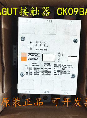 美国AGUT 接触器 CK09BA3 CK09BA311N 220V-250V