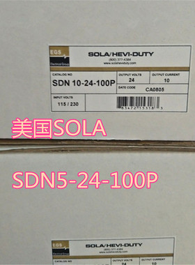 SOLA电源SDN5-24-100P  STV25K-24S  SDN10-24-100P STFE200-10N