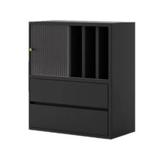 实木书柜自由组合卡莱克日式矮柜家用防尘收纳靠墙带柜门储物柜子