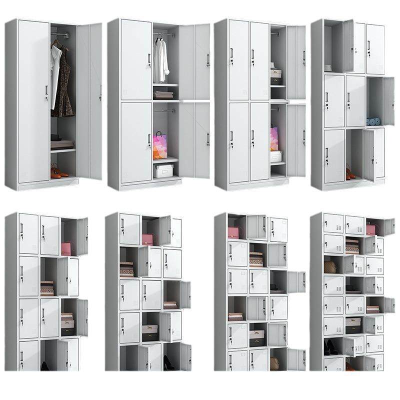更衣柜学校宿舍健身房浴室带锁储物柜员工衣柜多门存包柜文件柜