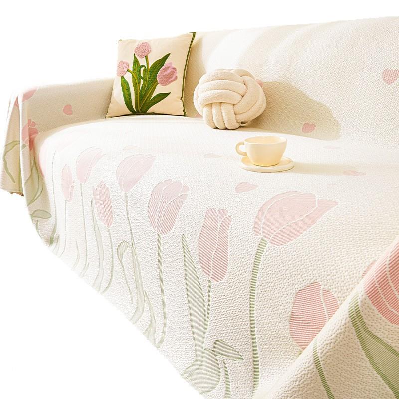 法式高级夏季沙发盖布夏感用滑沙发垫一片LGSSFJ防式全凉盖冰丝感