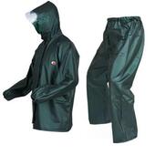 男士 双层分体海胶复合珠光骑行外卖雨衣套装 女 套装 雨衣雨裤