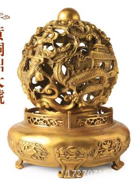 铜器黄铜鼎工艺品办公桌摆件家居装饰品