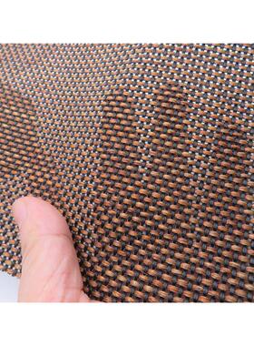 办公椅编织面料耐力透气网面黑色棕色双材质混织面料