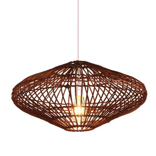 创意藤编灯罩竹艺饭店餐厅个性火锅店藤艺民宿日式东南亚竹编吊灯