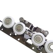 重型幽灵门五金配件无轨隐形轨道隔断卧室厨房吊推拉木门缓冲滑轨