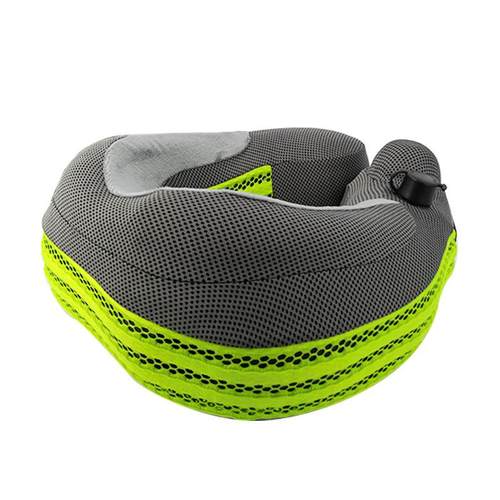 按压式充气U型枕头透气多功能U型枕适用居家办公旅行充气枕头现货