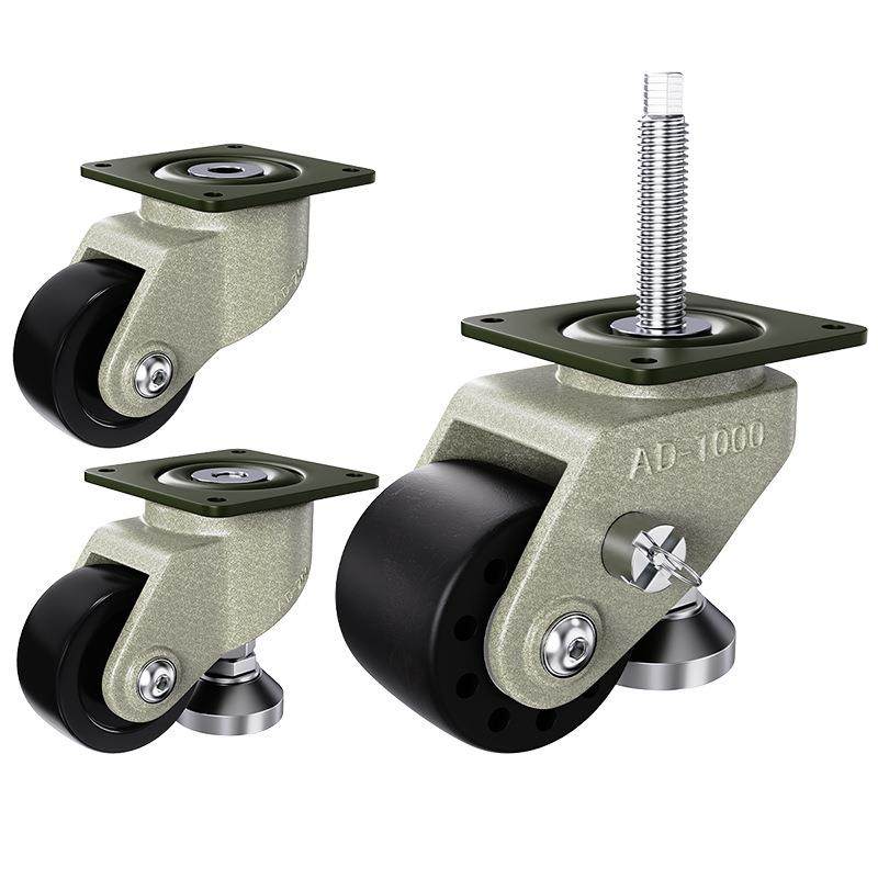 重型水平调节J-CRB31-D75脚轮3寸CGP223带脚杯福马轮丝杆刹车