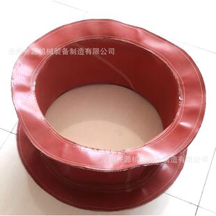 风机软连接帆布软接头耐高温硅胶布伸缩式软连接防火阻燃防火布袋