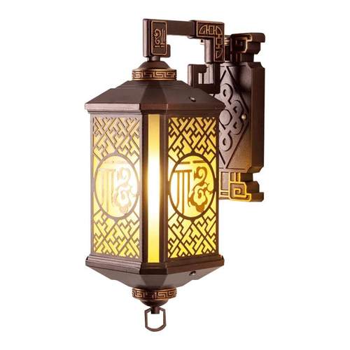 新中式庭院户外壁灯庭院灯阳台外墙创意别墅楼梯大门过道室外壁灯