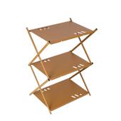 户外露营折叠三层置物架铝合金野餐烧烤桌车载便携储物收纳架