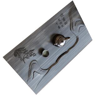 茶桌石盘嵌入式茶盘面板定制茶台石板内嵌大理石托盘接水盘漏水盘