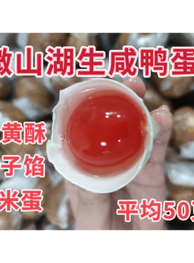 微山湖正宗生咸鸭蛋红泥腌制鲜红心鸭蛋散养蛋黄酥糯米蛋烘焙专用