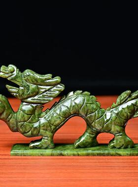 天然南玉保平安桌面十二生肖青龙