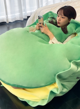 乌龟壳抱枕可穿戴睡袋公仔睡觉懒人玩偶沙发蜜蜂衣服人穿大身上装