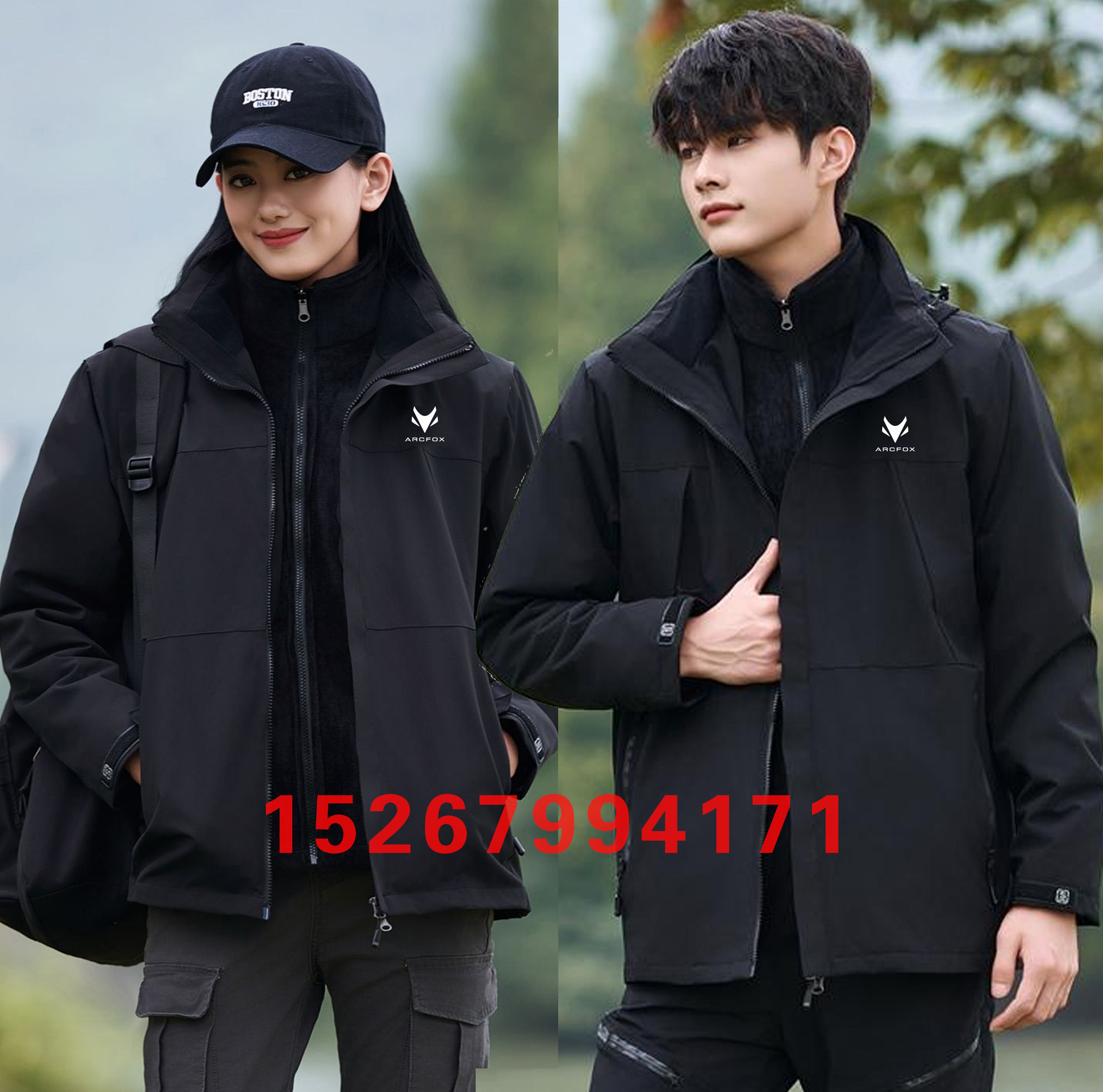 冬季极狐汽车工作服装冲锋衣定制