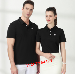 夏蔚来汽车电动新能源4S店工作服装半短袖LOGO翻领POLO文化广告衫