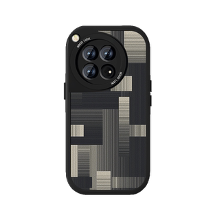 布纹黑适用一加ace3pro手机壳1+ACE2新款小羊皮Ace3v复古创意竞速版男oneplus高级镜头全包防摔硅胶女保护套