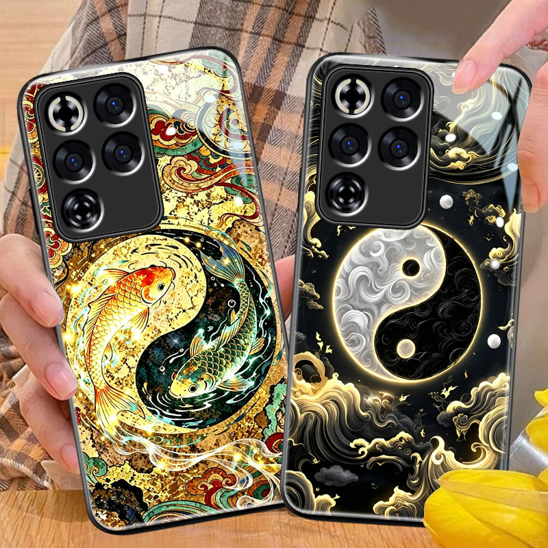适用红魔11Pro手机壳男努比亚红魔10pro新款Air国潮红魔9pro+太极双鱼8spro中国风7s高级6spro玻璃5g防摔5s套图片