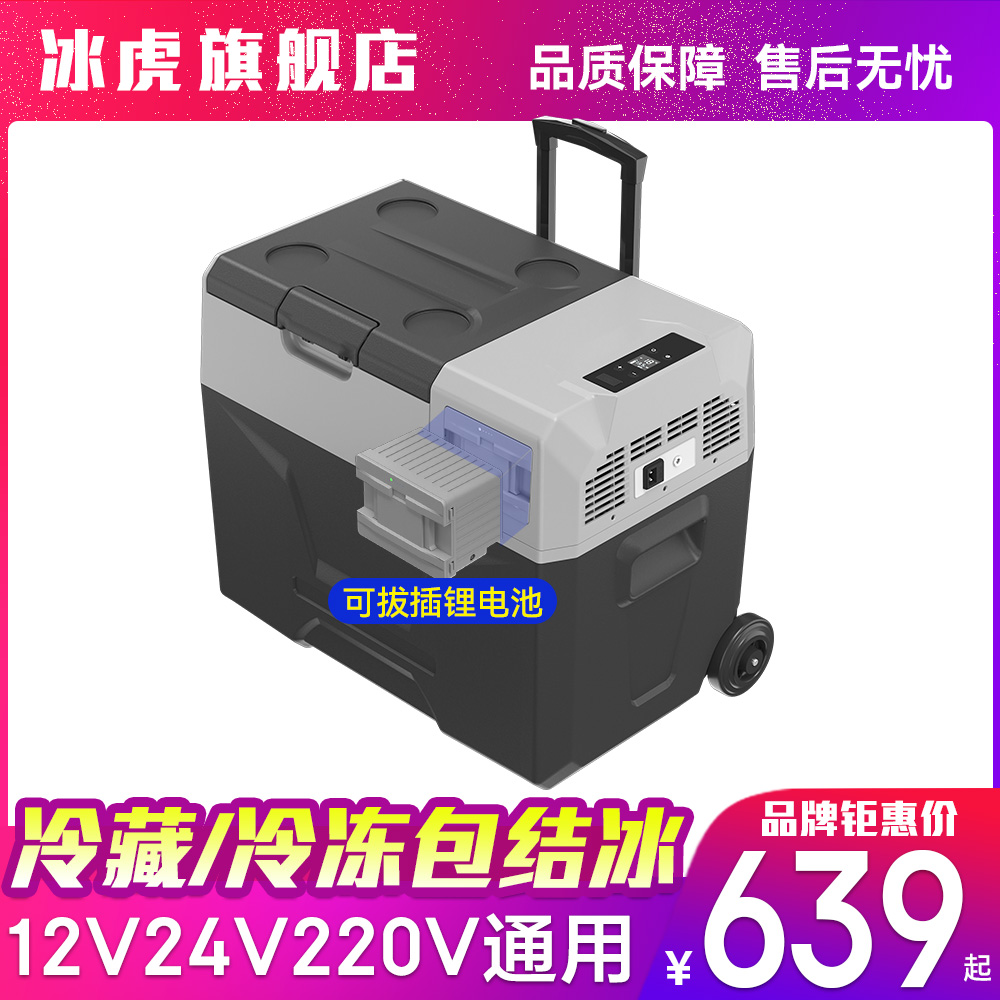 冰虎栏杆车载冰箱车家两用12V24V