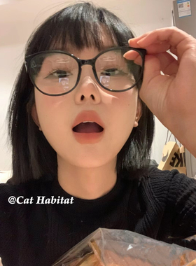 复古黑色圆框眼镜氛围感方圆形脸3282网红同款素颜近视镜架早八女