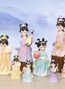 摆件节日工艺品美女装饰礼物女生心格格古风佳人倾城树脂桌面少女