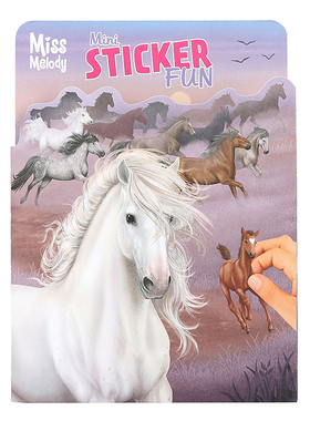 Miss Melody 马迷你贴纸贴画可爱儿童女孩子贴纸书12465