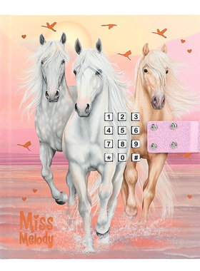 Miss Melody发声密码日记本带锁日记本笔记本多功能记事本12419