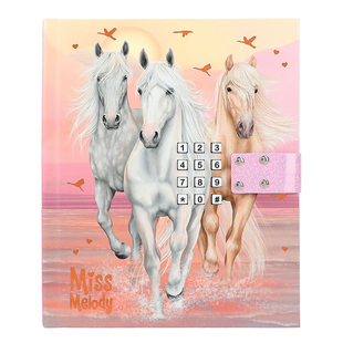 Miss 日记本带锁日记本笔记本多功能记事本12419 Melody发声密码