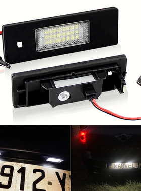 适用迷你酷派MINI cooper R55 LCI R60 F60 R61改装LED后车牌照灯
