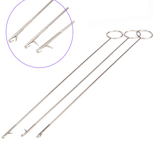 翻带器不锈钢牵绳器长反耳钩针穿带针翻里器DIY穿绳器工具 新款
