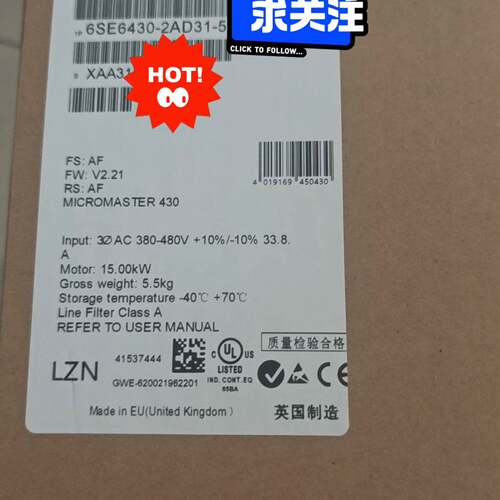 可维修6SE6430-2AD31-5CA0西门子MM430变频议价