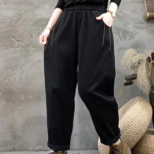 2026秋冬季新款女士休闲裤爆款裤子长裤百搭裤高腰显瘦裤哈伦裤