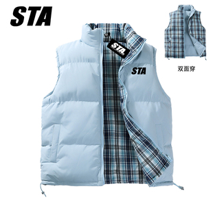 STA官网旗舰店正品马甲保暖秋冬季无袖羽绒棉服外套男女情侣棉衣