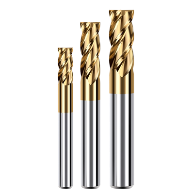 4刃镀钛含钴立铣刀超硬直柄铣刀