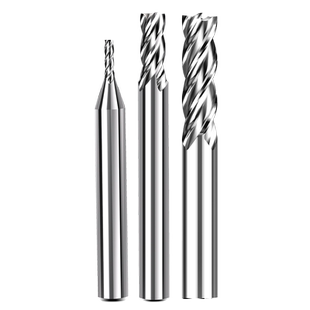 超硬白钢铣刀4刃4F全磨过中心直柄立铣刀特加长铣刀HSS高速钢钻头