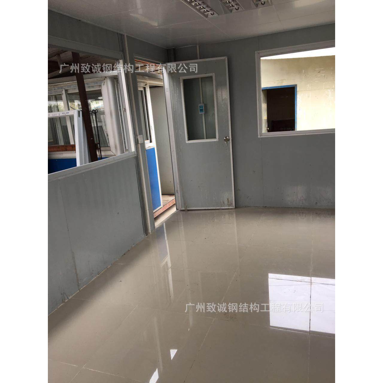 广州豪华岗亭钢结构移动板房别墅工地办公房屋彩钢板活动板房直供