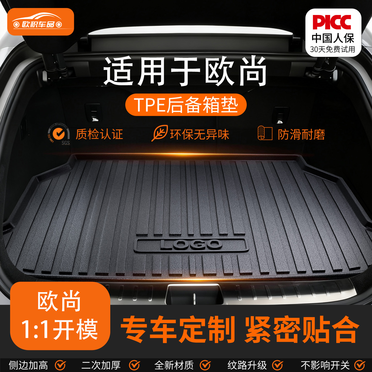 【欧尚】专用全包围后备箱垫！