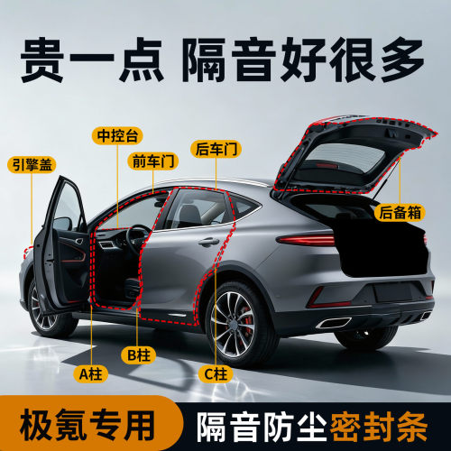 【极氪专用】强效隔音降噪密封条