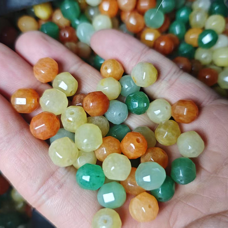 天淼玉器金丝玉七彩纯天然