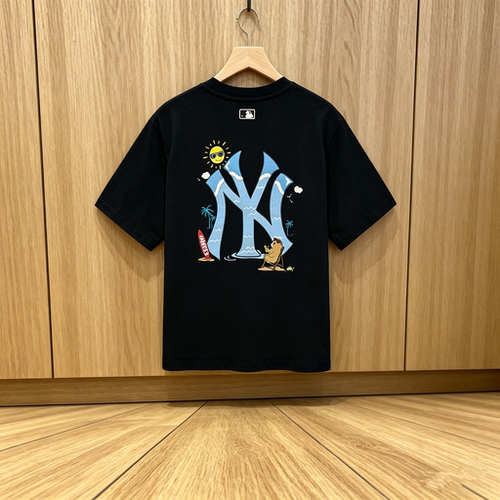 MLB童装26夏新款男女儿童潮酷萌趣活泼印花圆领T恤短袖7ATSL0163