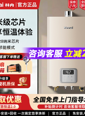 Rinnai/林内 JSQ31-GC23/16E23G-CJ智慧恒温进口CPU款燃气热水器