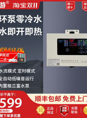 鹰游EY-F650GL家用全自动热水器回水器零0冷水循环泵即热增压120W