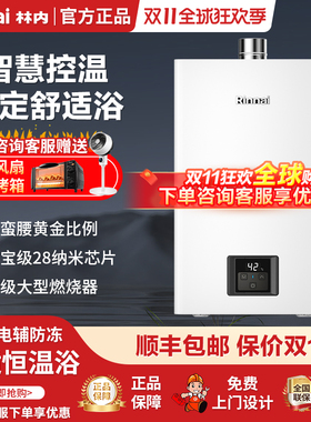 Rinnai/林内 JSQ31-GT11强排式燃气热水器13升16升小蛮腰官方安装