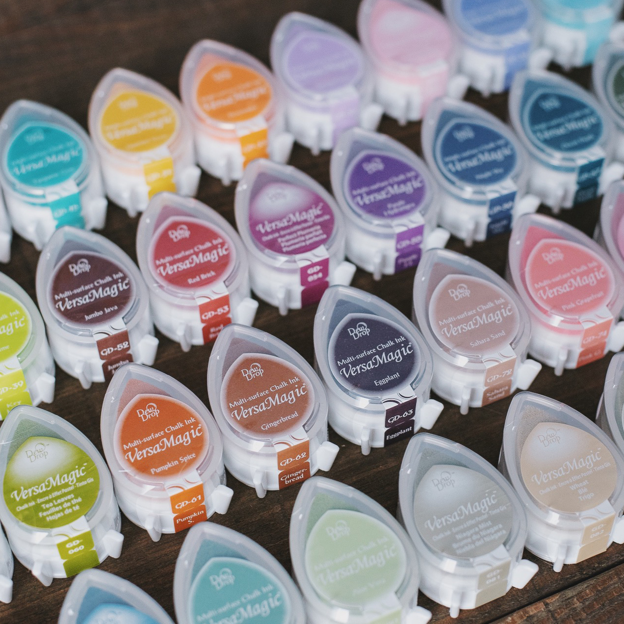 小森文房具 | 月猫 GD 水滴印台 水性  日本进口 印章印泥 36色