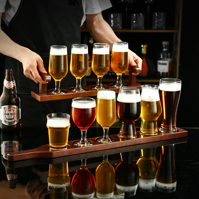 酒馆创意手提酒架木杯托