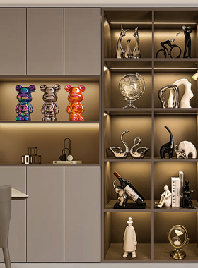 轻奢高档餐边柜摆件酒柜装饰品客厅电视柜家居高级感工艺品