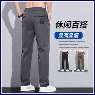 薄款 休闲裤 潮流轻奢男裤 高端男士 子新款 显高修身 夏季 直筒商务裤