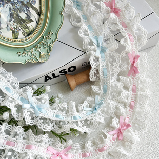裙摆配件花边辅料结礼物彩色带穿织带蕾丝褶皱婚纱下摆裙流苏衣领